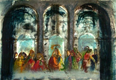 150 x 300 cm Acryl auf Filtertuch 2009