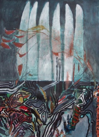 59,4 x 89,1 cm Acryl auf Papier 2010